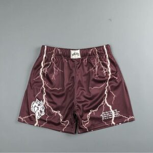 DARC SPORT X MORTAL KOMBAT “ALL THE ENERGY” MESH SHORTS LARGE RED FOG SOLD OUT